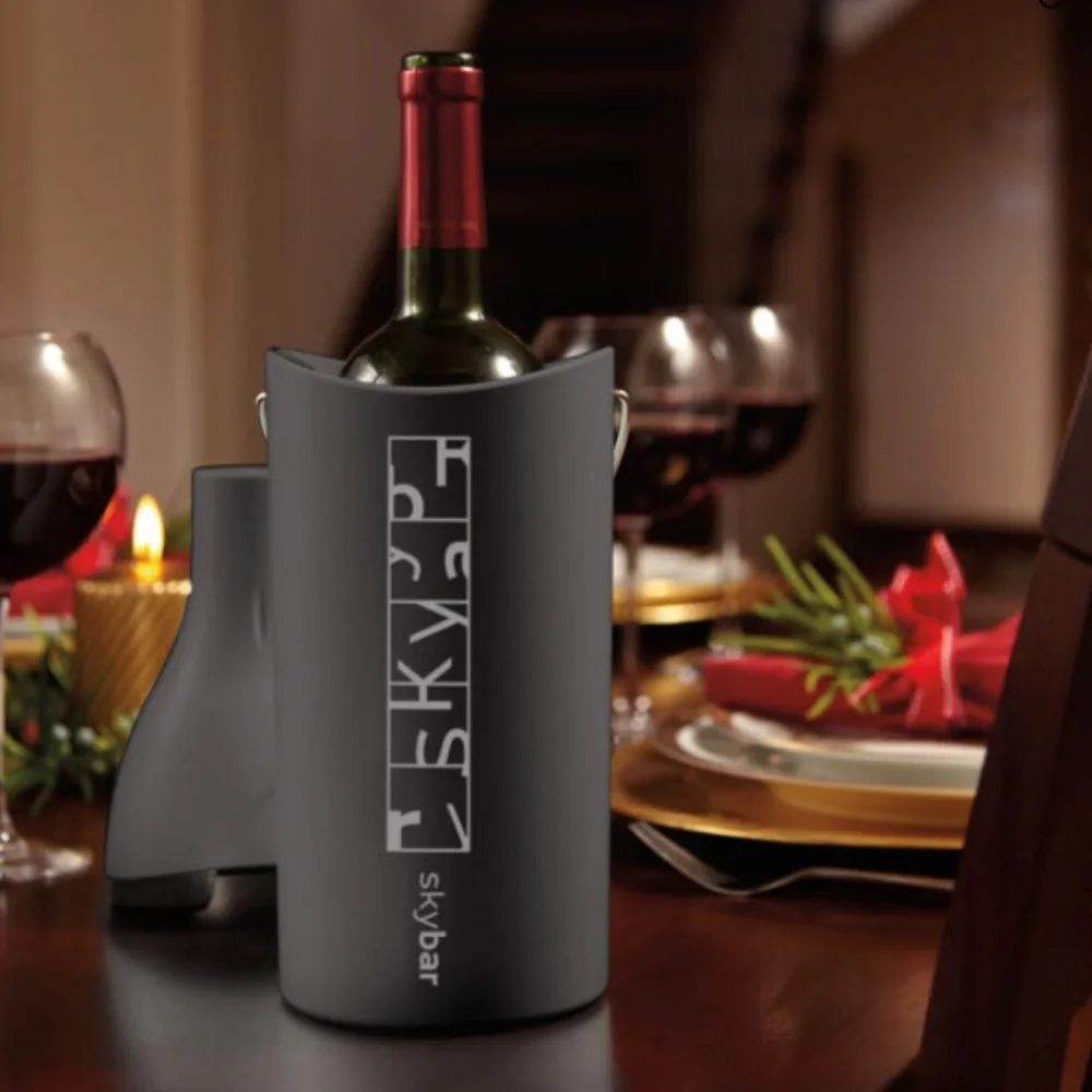 Skybar orange insulated bottle holder